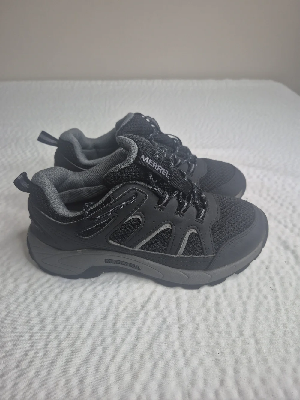 Merrell Waterpro of Trail Running Kids Shoes - Black Size 02.5 M